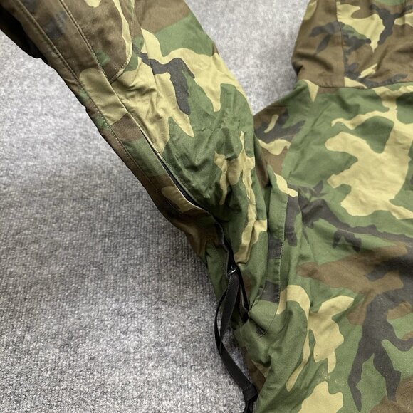 VINTAGE US Military Jacket Parka Medium Gore-Tex Woodland Camo Cold Weather 90s - Picture 4 of 12